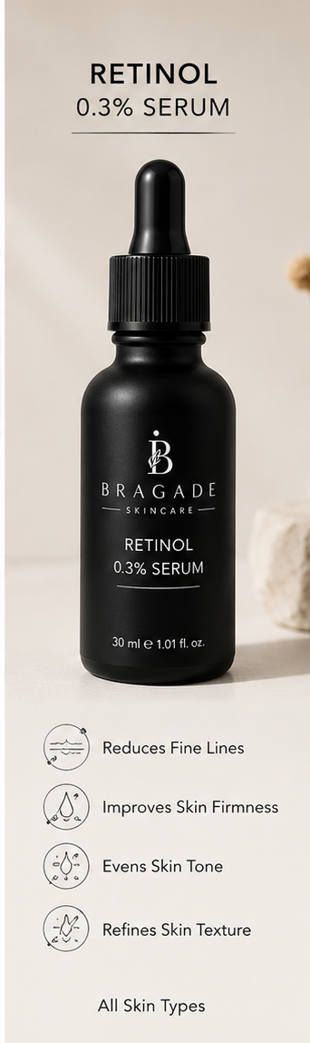 Bragade Retinol 0.3% Serum – 30ml